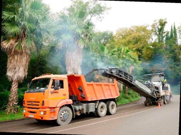 Ремонт Сухумского шоссе начался в Сочи