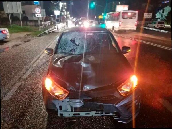 Утром в Дагомысе произошло ДТП с участием пешехода