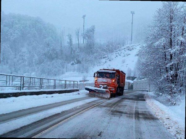 Сильный снег ожидается в горном кластере Сочи