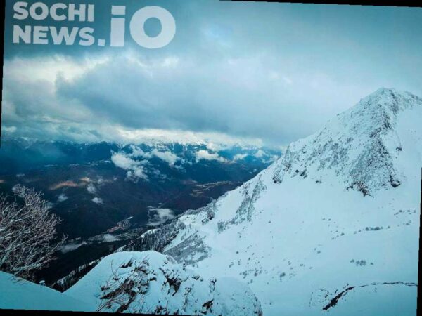 Лавинная опасность в горах Сочи